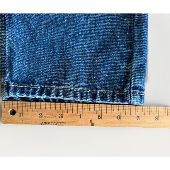 Levis 505 Jeans Straight Leg 100% cotton Red Tab Mens 30 X 29 Dark Stonewash - Picture 8 of 8